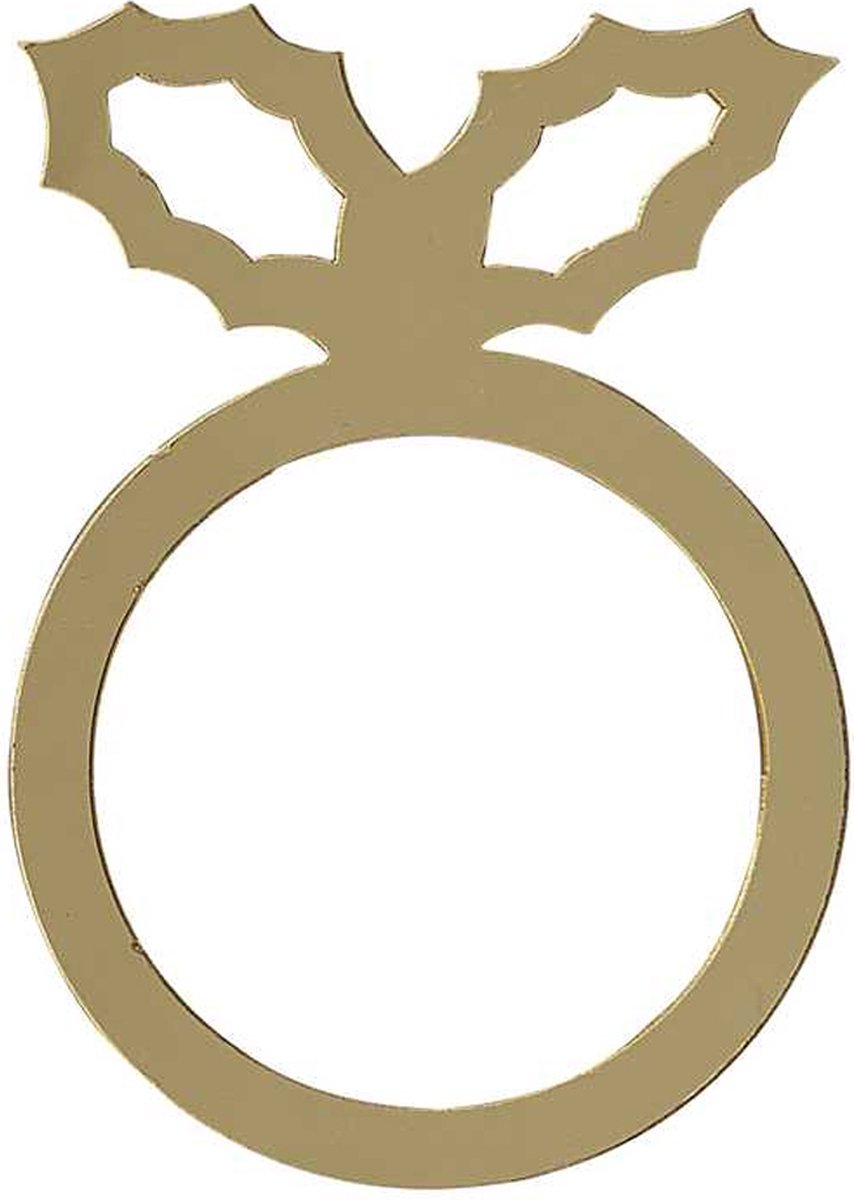 Servettenring Hulst Goud - 6 stuks