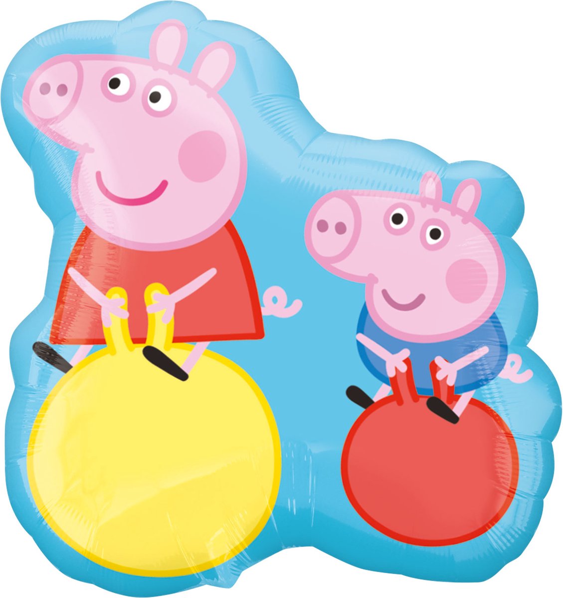 Amscan - Peppa Pig - Ballon - 48x53cm groot - Helium of lucht - Leeg - 1 Stuks