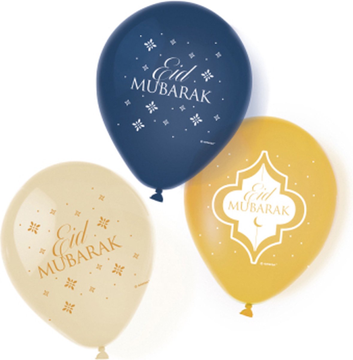 Eid Mubarak ballonnen Suikerfeest 27,5 Cm 6 Stuks
