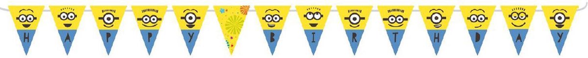 Happy Birthday verjaardag slinger Despicable Me