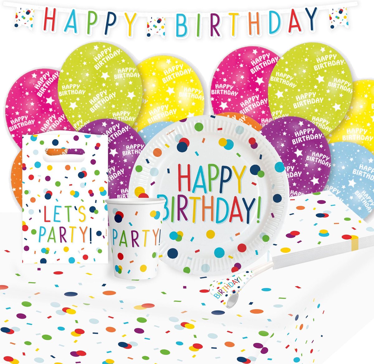 Verjaardag feestpakket Confetti Birthday