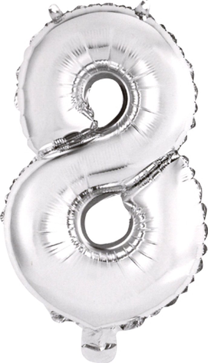 Amscan 9909676, Speelgoed ballon, Folie, Zilver, 5 stuk(s)