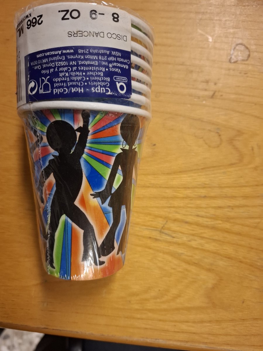 Themafeest Disco Party Drinkbekers Disco Dancers