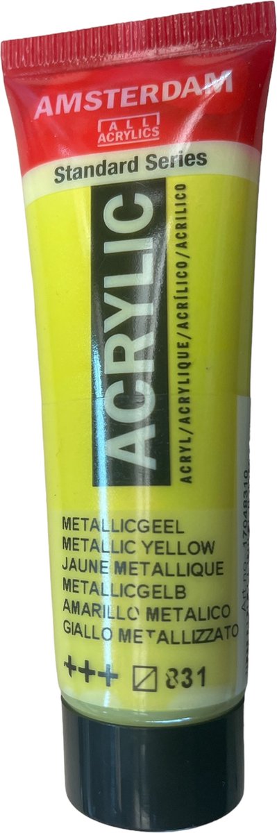 Amsterdam acryl 831 Metellic geel 20 ml