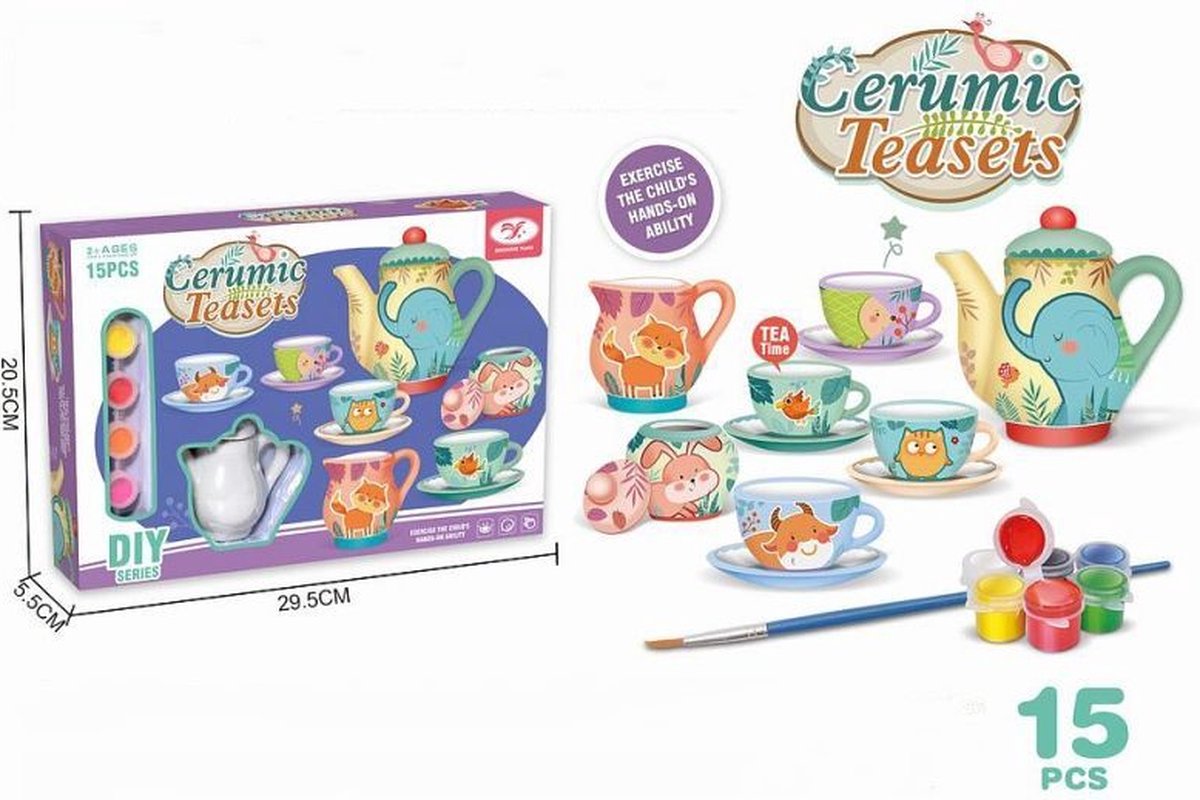 Thee Setje Schilderen (Dieren).