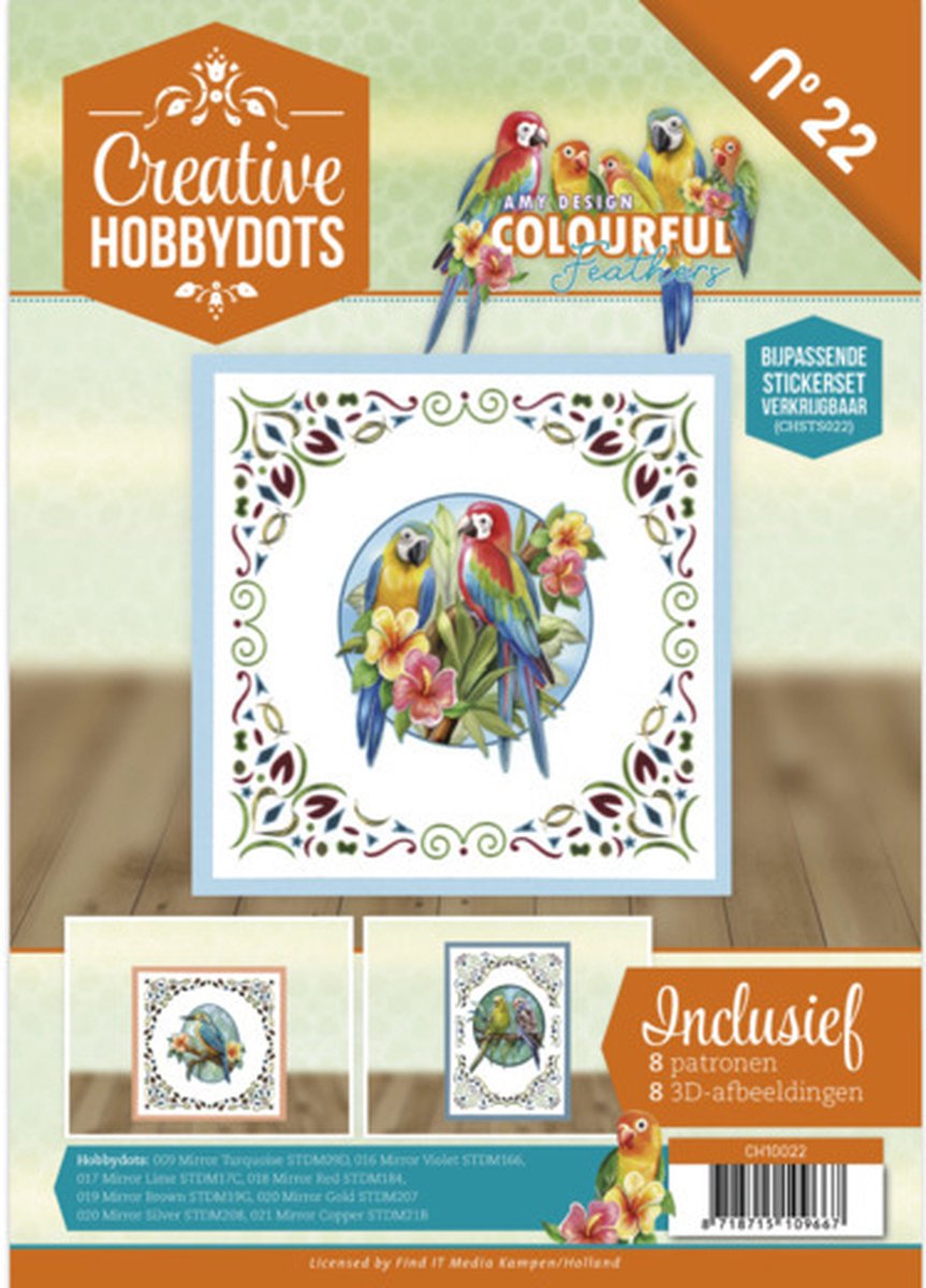 Creative Hobbydots 22 - Amy Design - Colourful Feathers