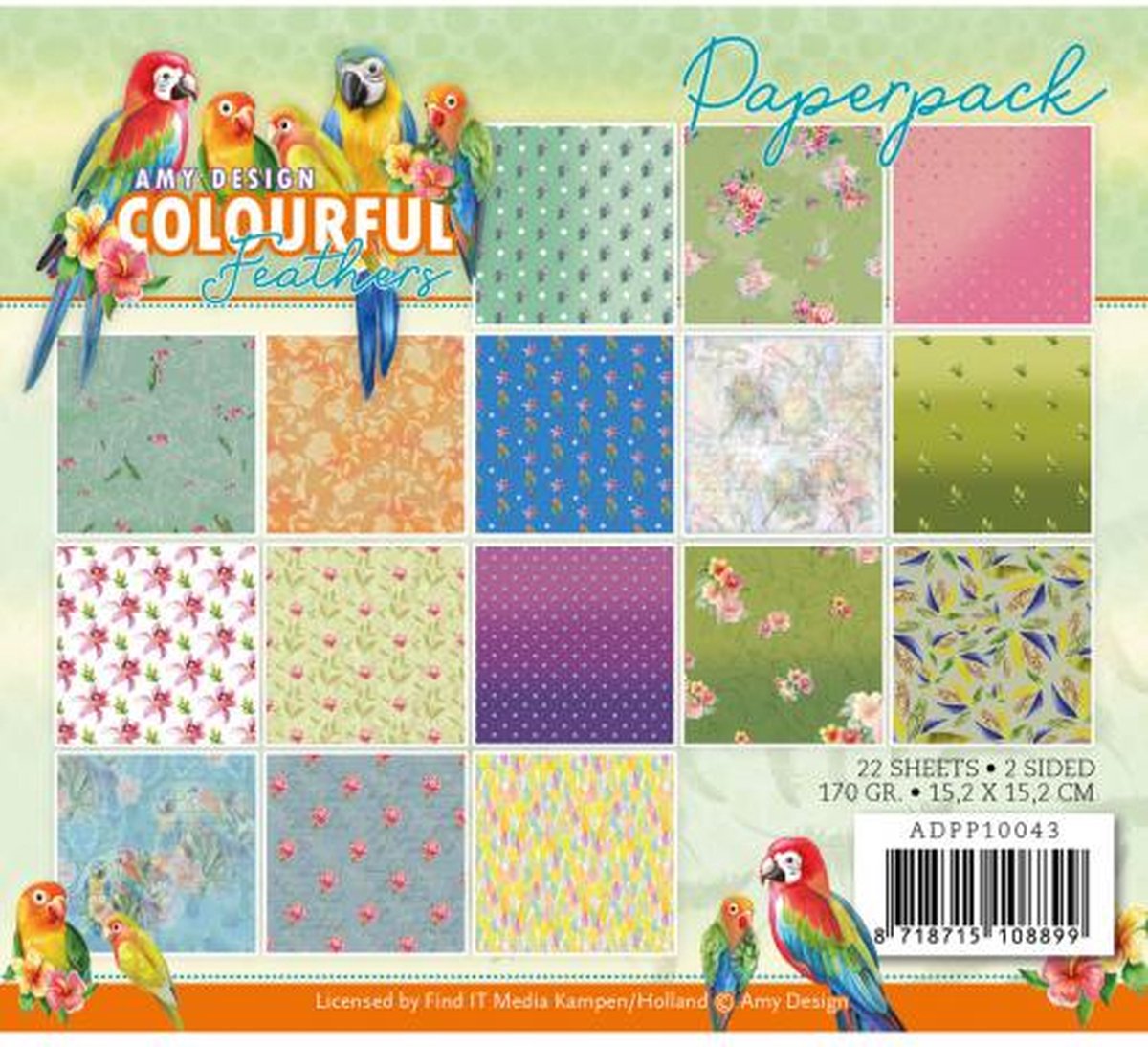 Paperpack - Amy Design - Colourful Feathers