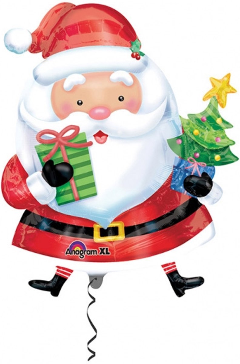 Folie ballon Kerstman -  