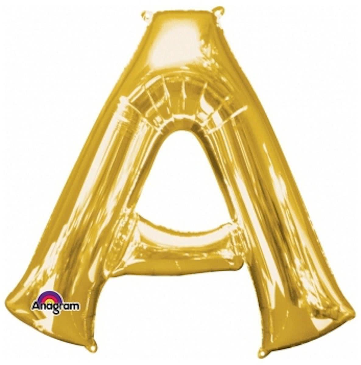 Letter A ballon goud 86 cm