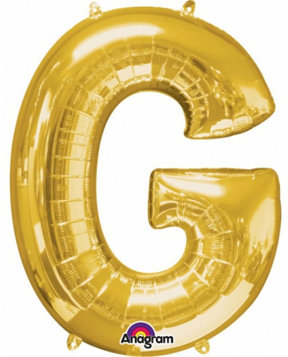 Letter G ballon goud 86 cm