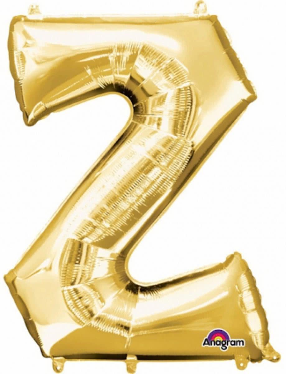 Letter Z ballon goud 86 cm