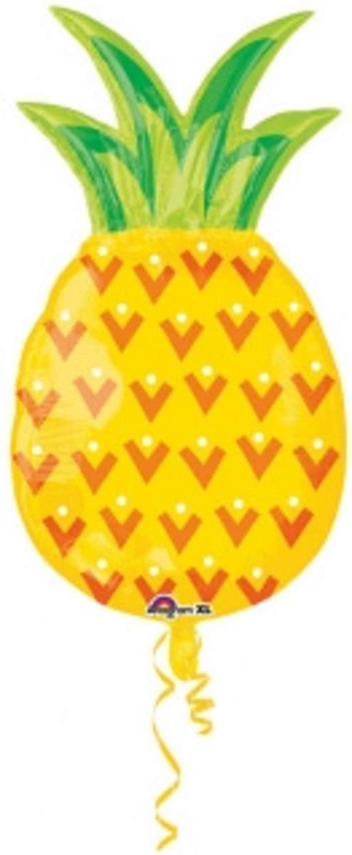 SuperShape Pineapple Foil Balloon P35 Packaged 43 x 78cm