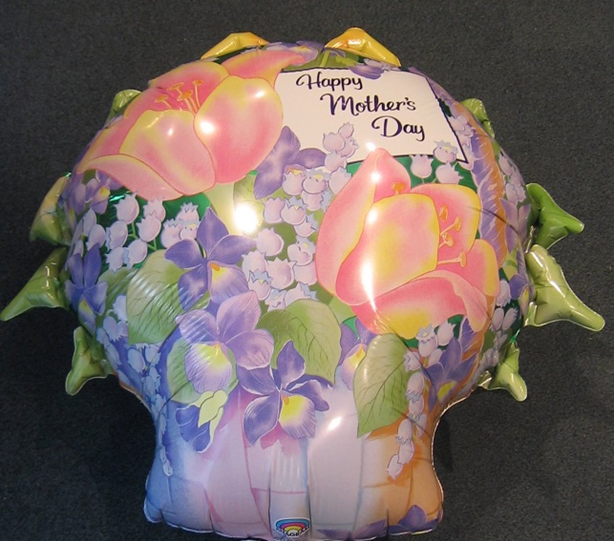 folieballon - moederdag , Happy Mothers Day - leeg