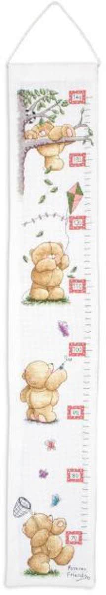 borduurpakket FRC90 forever friends, groeimeter/meetlat