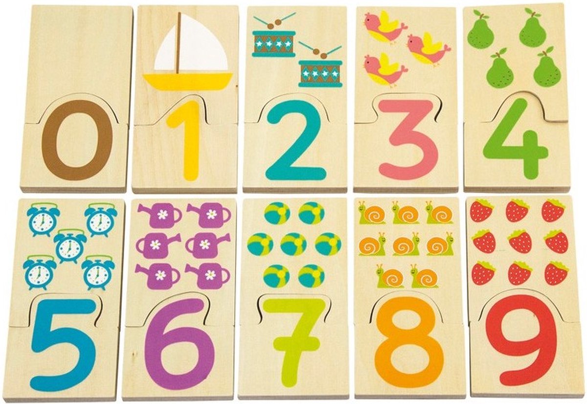 Andreu Speelgoed ANDREU - Nummer insteekpuzzel