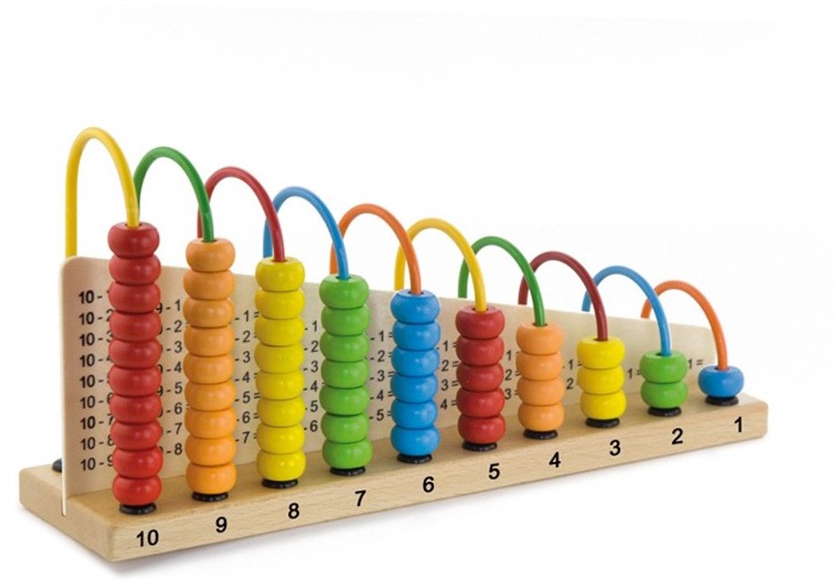 Andreu Toys rekenkraaltelraam educatief speelgoed multicolor.