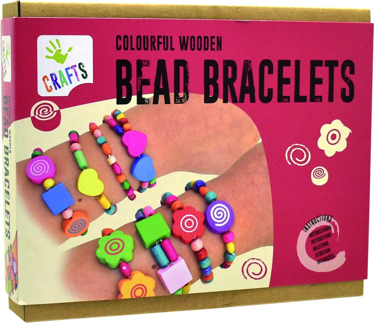 Kleurrijke Houten Kralen Armbanden