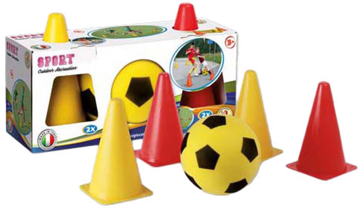 Soft Voetbal met 4 Pionnen