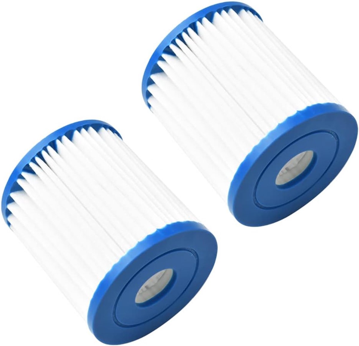 Geschikt voor verpakking met 2 vervangingsfilters- compatibel met Intex 28601/28602 filterpompen- voor Intex H-Type 29007E filters- voor bovengrondse zwembaden
