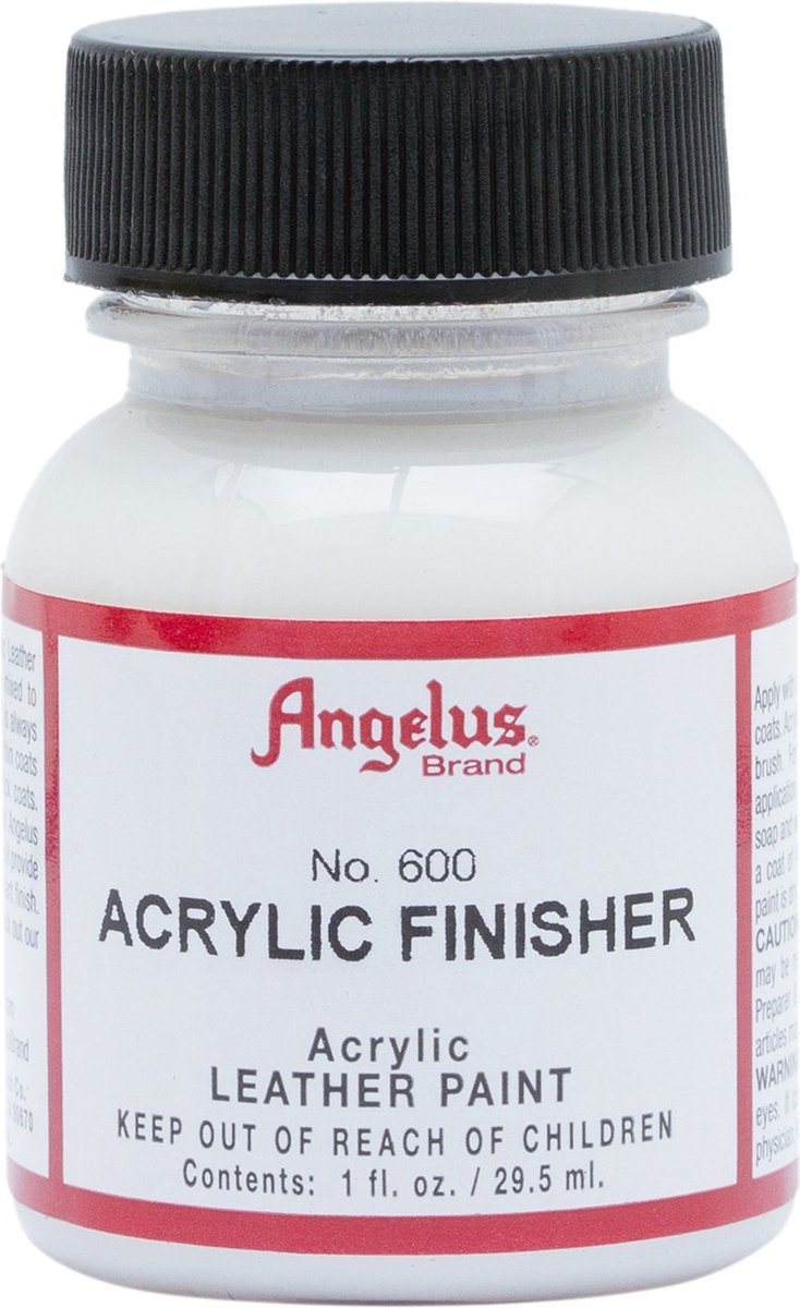   Acrylic Finisher 600 - vernish voor leren stoffen - acrylbasis - Normale afwerking - 29,5ml