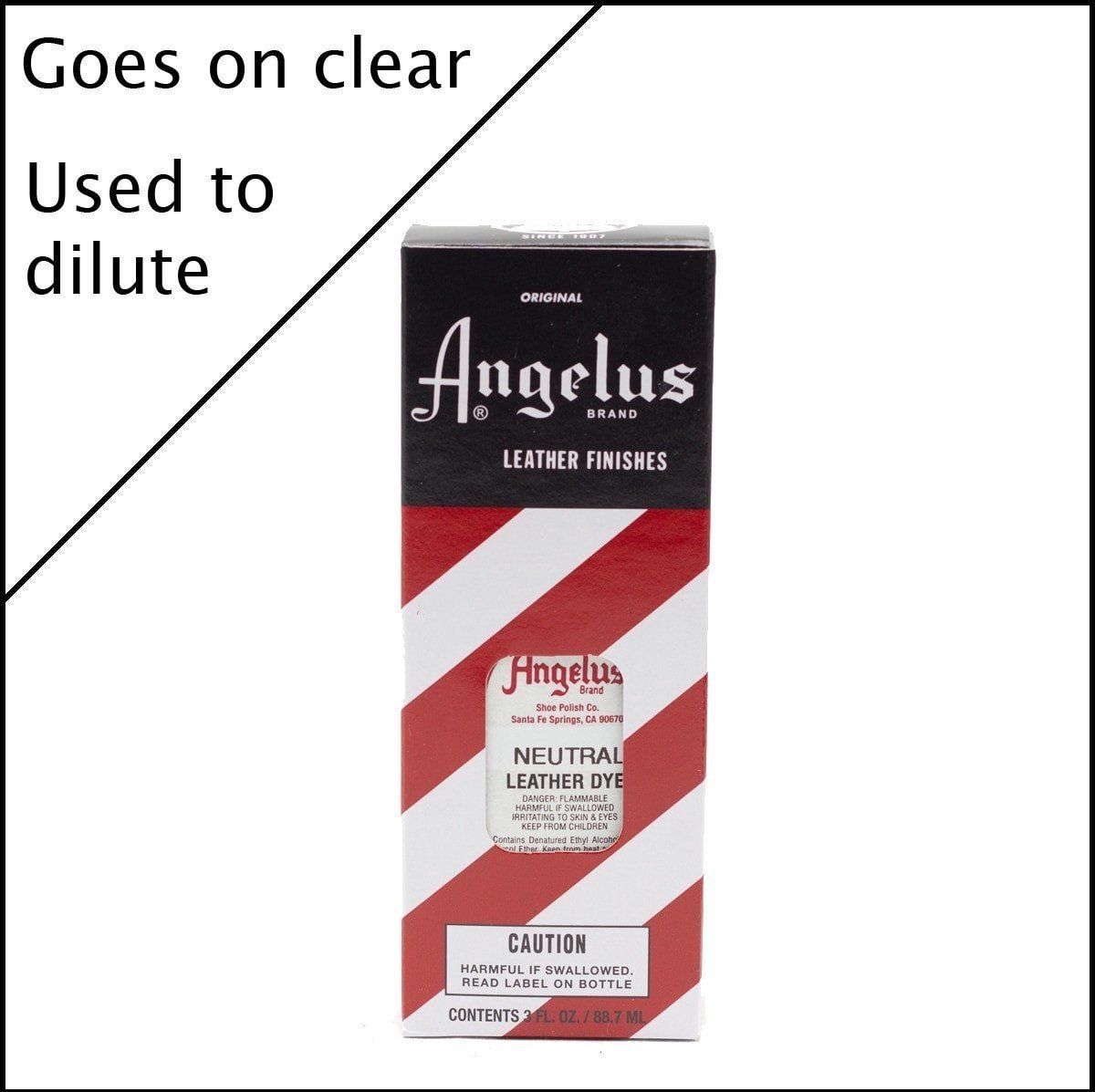 Angelus Leather Dye - Indringverf - voor leer - 90 ml - Neutraal transparant