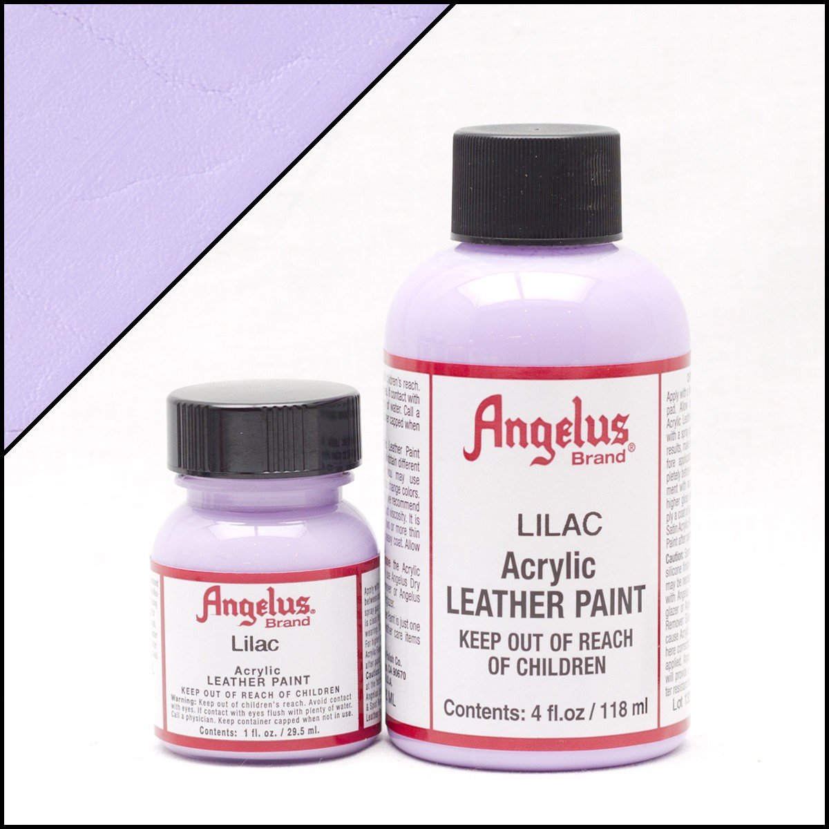 Angelus leerverf Lila 118ml/4oz - Voor glad lederen oppervlakken van o.a. schoenen, tassen en jassen