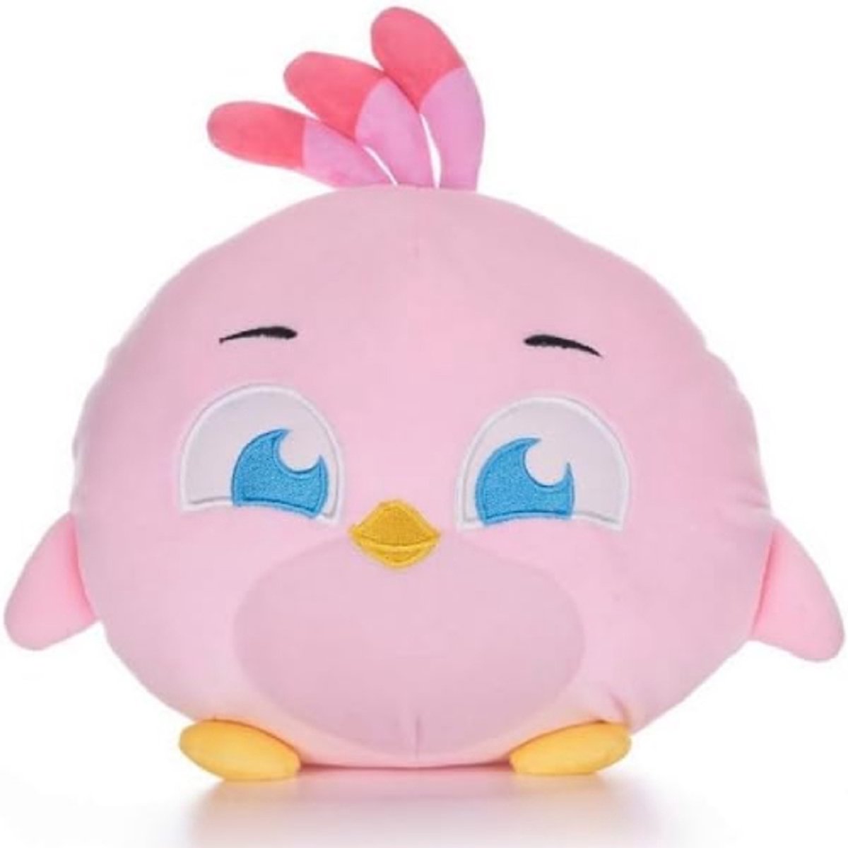 Angry Birds (Roze) Squashy Podgies Pluche Knuffel 20 cm - Squishy Plush Toy - Speelgoed Knuffels Kinderen Jongens Meisjes - Boze Vogels