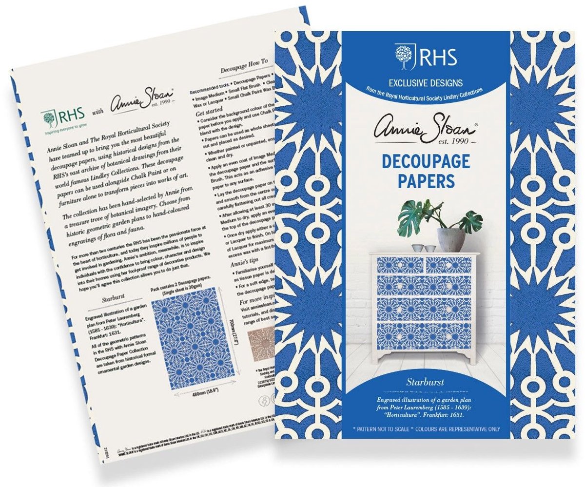 Annie Sloan Decoupage papier Starbust