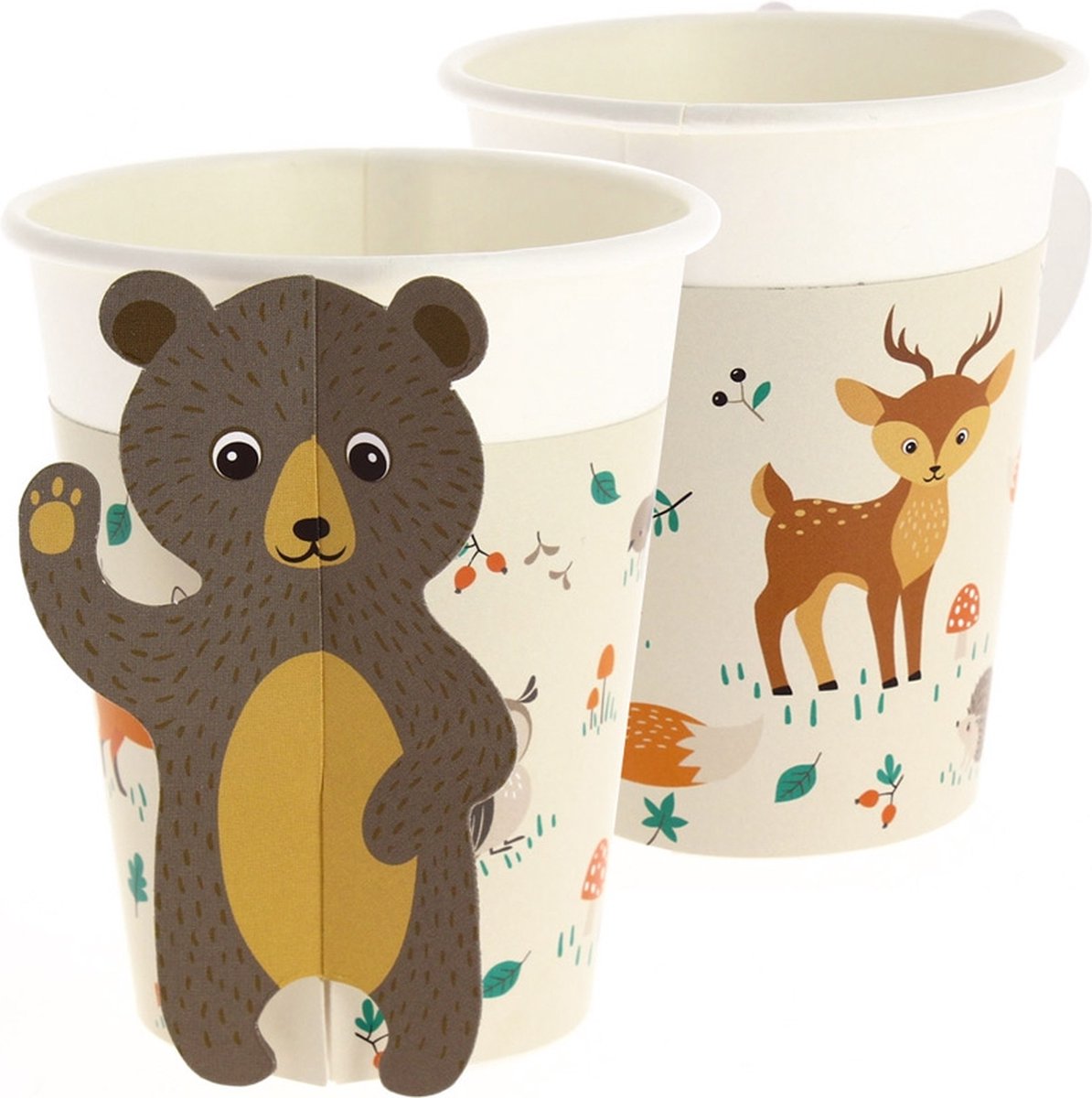 Papieren bekers Woodland