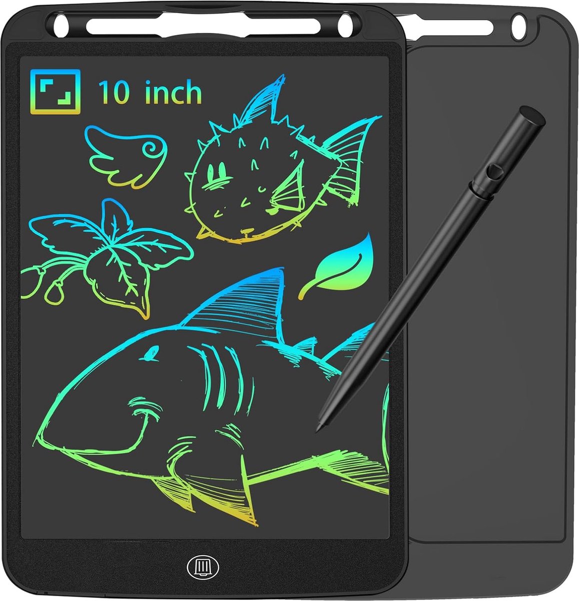 LCD Writing Tablet 12 Inch - Zwart - Elektronische Schrijftablet voor Kinderen en Volwassenen - Ideaal voor Notities, Tekenen, en Rekenen - Draagbaar Digitaal Schrijfbord met Wisfunctie en Stylus Pen.