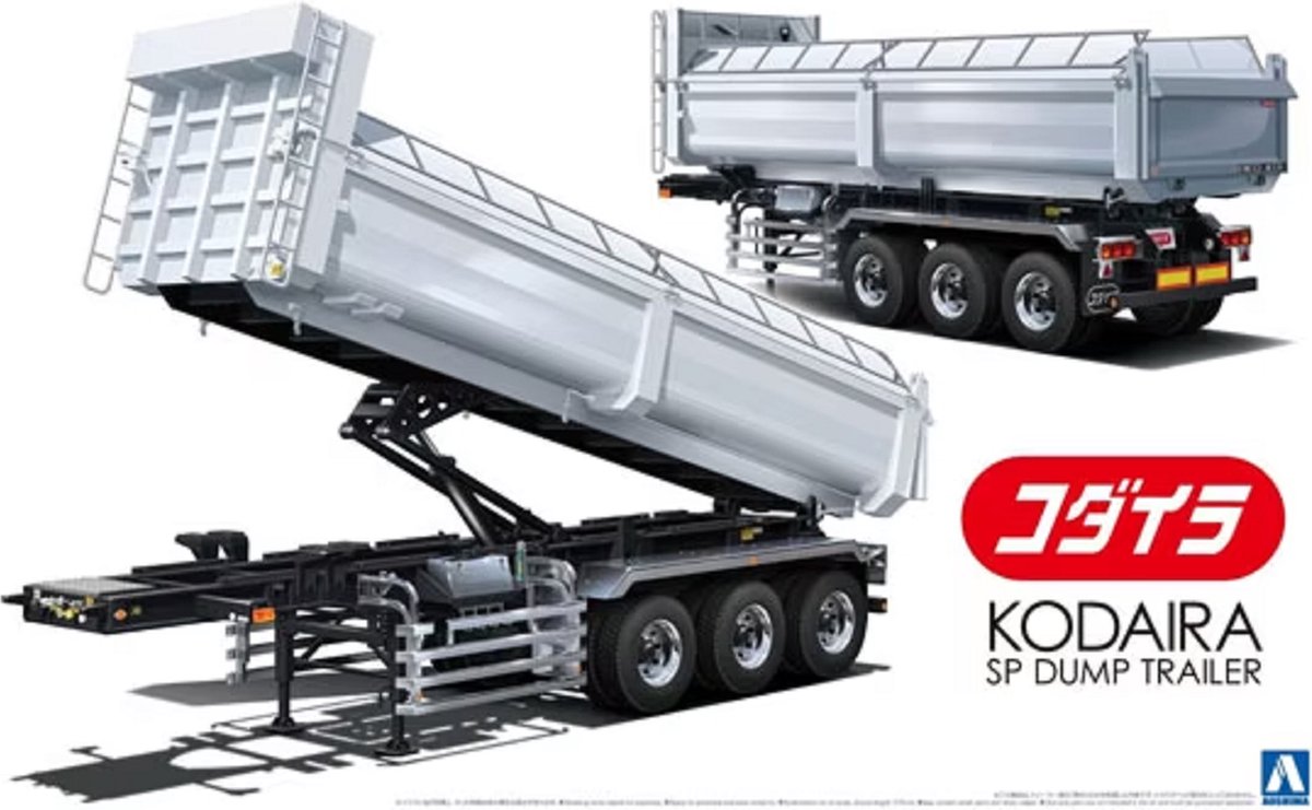 1:32 Aoshima 02733 Kodaira Anchiko Type SP Dump Trailer Plastic kit
