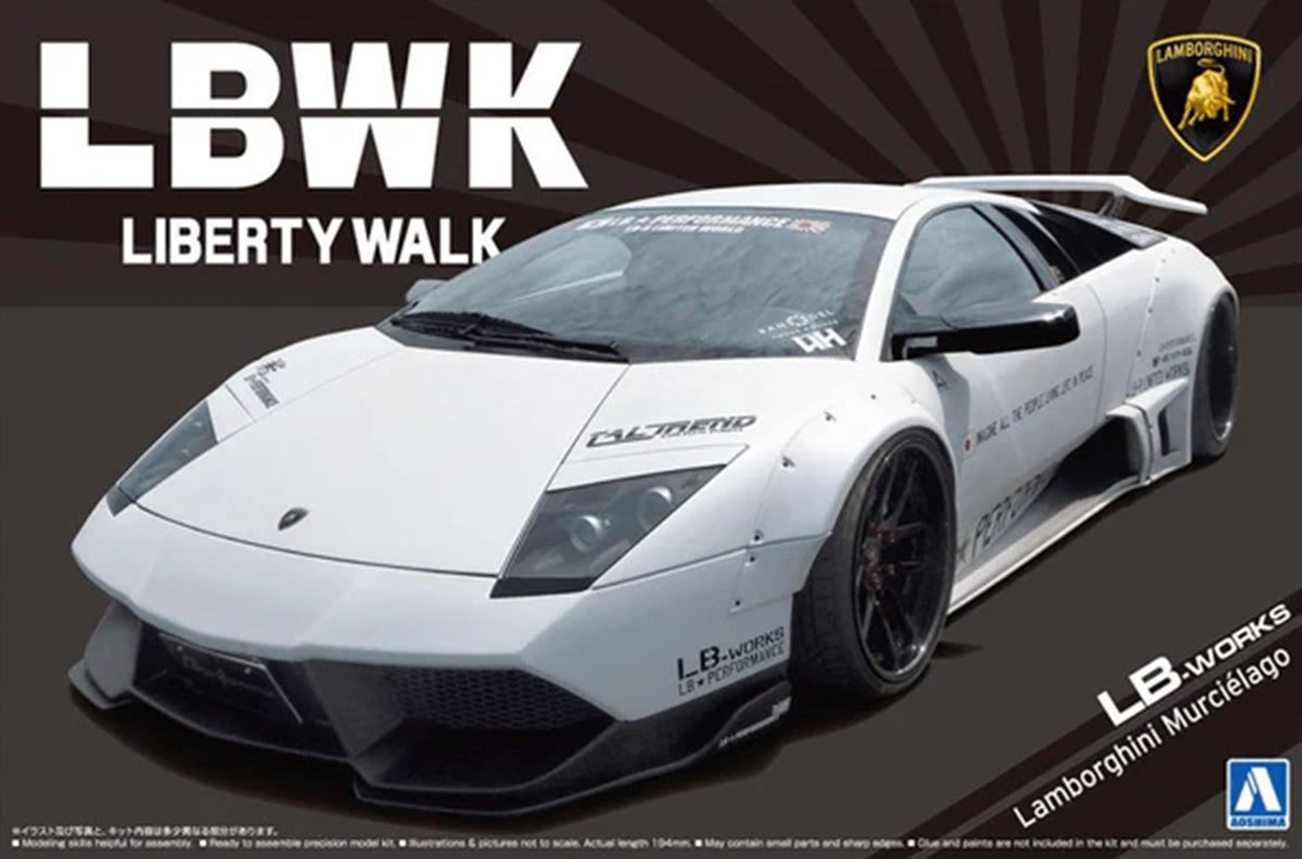 Aoshima Modelbouwpakket Auto - 05992 LB Works Lamborghini Murcielago Ver. 1 Plastic - 1:24 -
