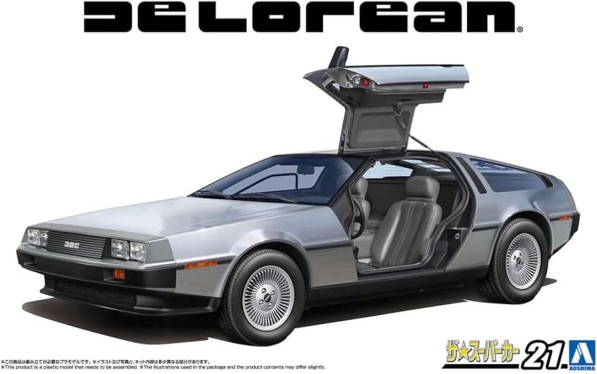 Aoshima Modelbouwpakket Militaire voertuigen - 06435 The Super Car 82 DeLorean DMC-12 - Auto Plastic - 1:24 -