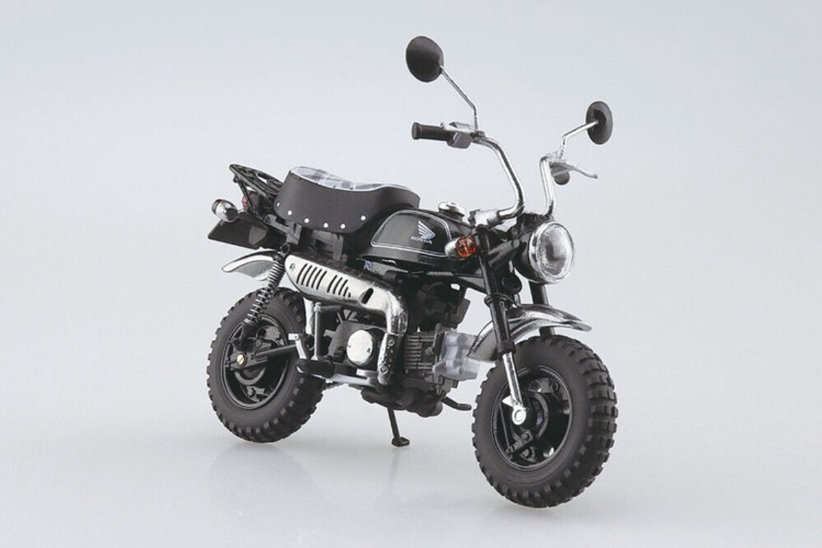 Aoshima Speelgoedvoertuig - 11126 Die-Cast Honda Monkey Zwart - Limited Edition Diecast model