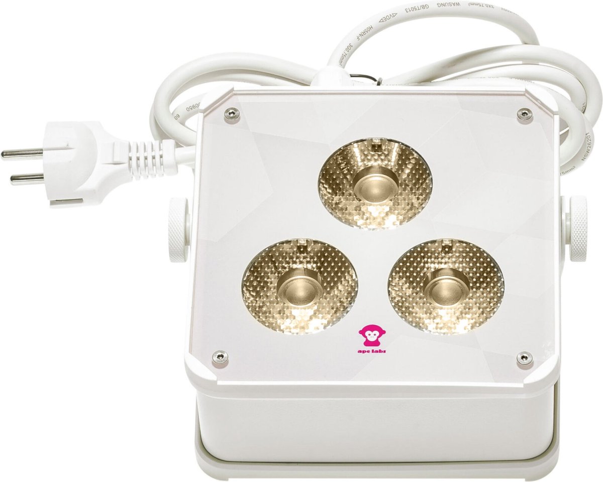 Ape Labs ApeLight Maxi V2 Single Unit - creme Kabel Vers - Batterij aangedreven LED spot