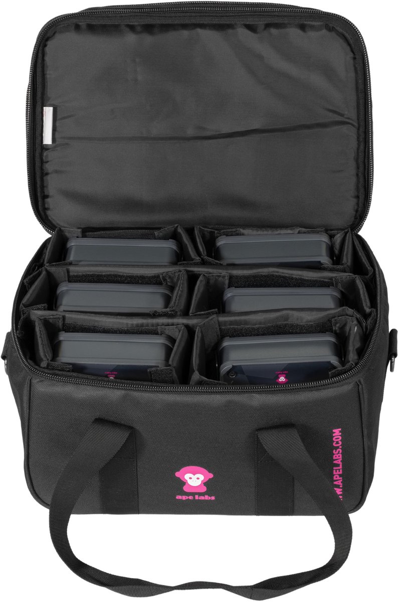 Ape Labs ApeLight Mini V2 Tourpack 6 Softbag - grey - Batterij aangedreven LED spot