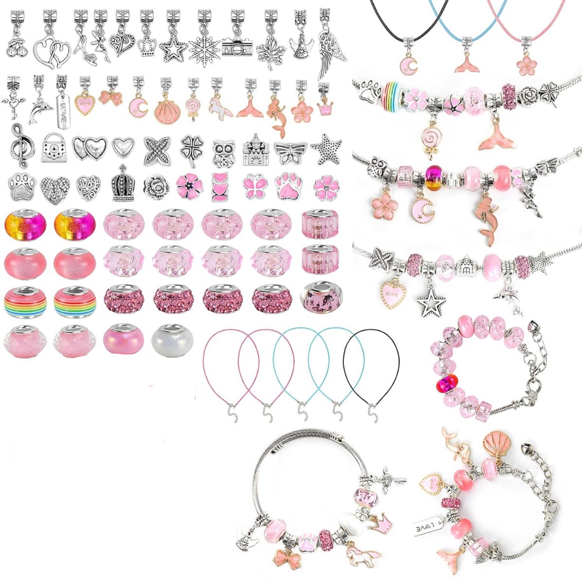 ApexArte® Armbandjes Maken Meisjes - Knutselkoffer - Kinderspeelgoed