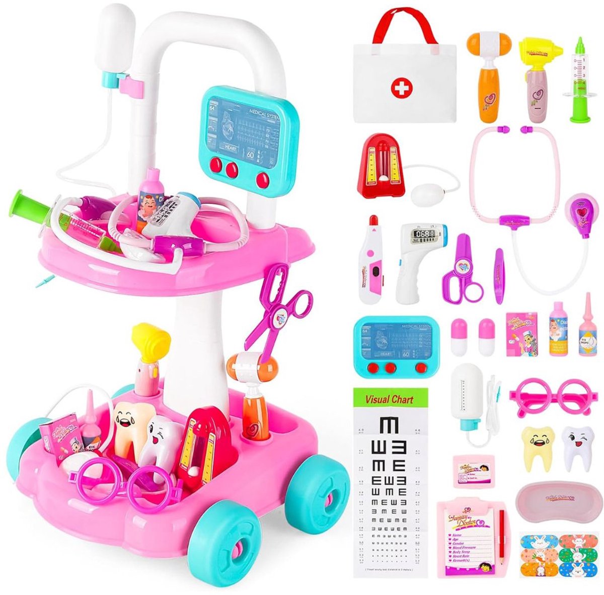   Dokterset Speelgoed - Roze