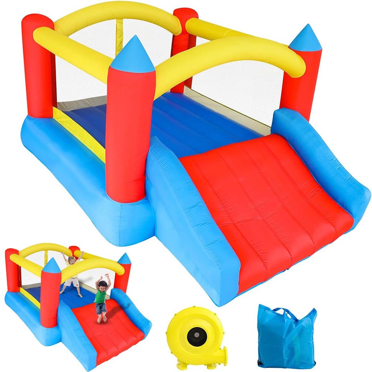   Hoge Kwaliteit Springkasteel - Opblaasbaar Springkasteel - Springkussen voor Kinderen