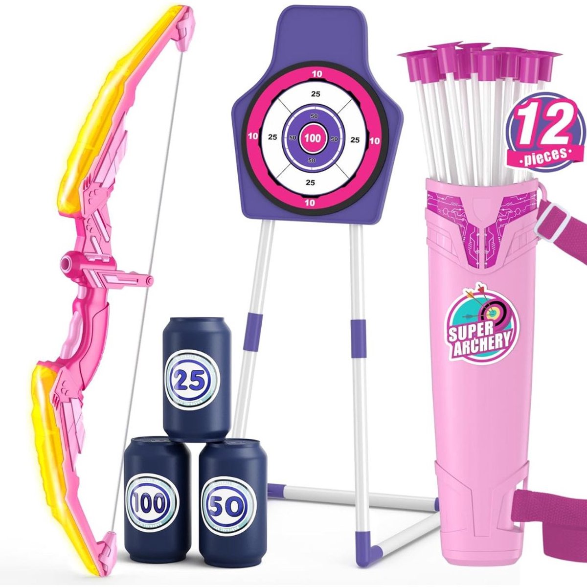   Pijl en Boog Set met Licht voor Kinderen - Multi Kleur