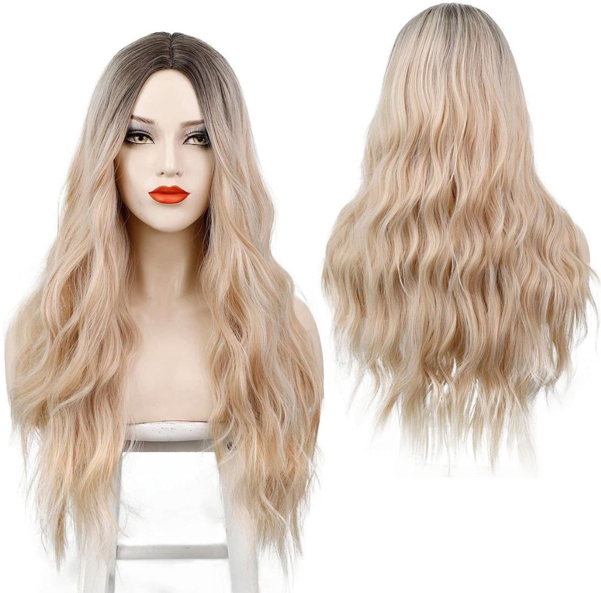 ApexArte® Top Kwaliteit Damespruik – Pruiken Dames - Hair Wig – Lang – Blond