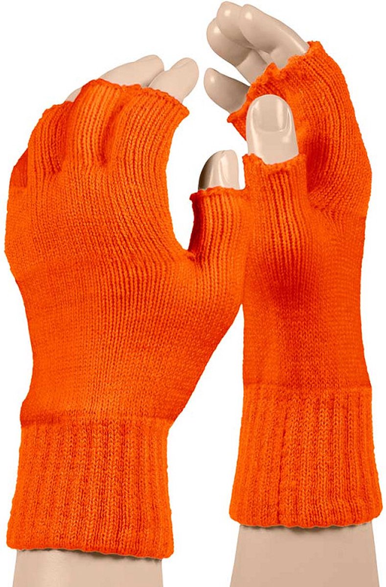 APOLLO PARTY VINGERLOZE HANDSCHOENEN ( Fluor/Oranje)