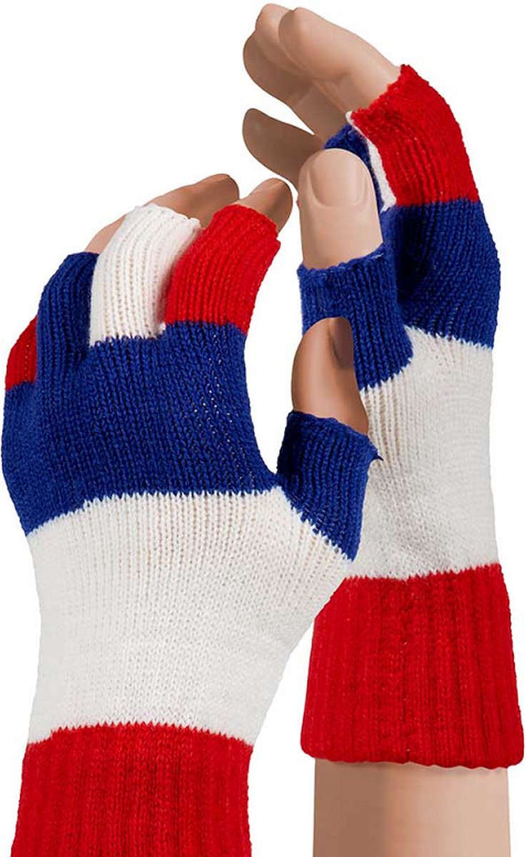 APOLLO PARTY VINGERLOZE HANDSCHOENEN (Rood/Wit/Blauw)