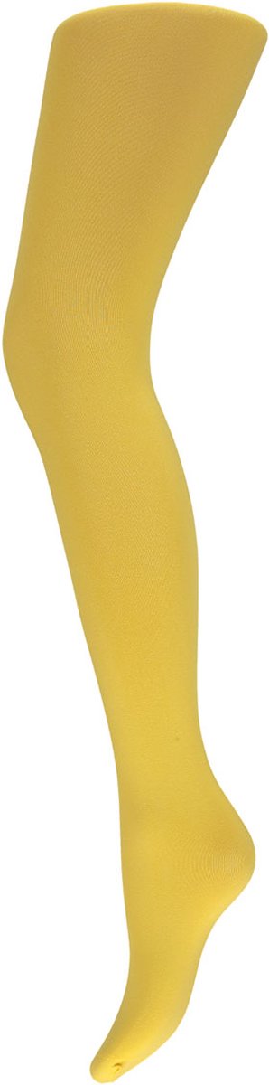 Apollo - Dames Feest Panty - Fluor Geel - 60 Denier - Maat S/M - Leggings - Legging carnaval - Carnavalskleding - Neon legging