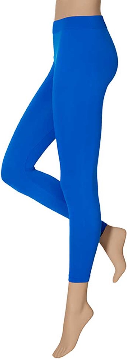 Apollo - Dames party leggings 200 denier - Kobalt Blauw - Maat L/XL - Gekleurde legging - Neon legging - Dames legging - Carnaval - Feeskleding