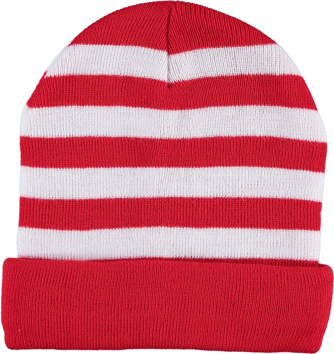 Apollo - Feest beanie rood-wit - One size - Muts heren - Muts dames - Muts carnaval - Warme muts - Carnavalsmuts Roosendaal - Beanie heren - Beanie muts heren - Muts PSV
