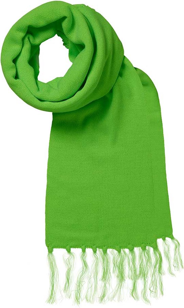 Feest sjaals - Carnavals sjaal - fluor groen - one size - Sjaal heren - Sjaal dames - Sjaal carnaval - Sjaals - Gekleurde sjaal - Neon sjaal - Apollo