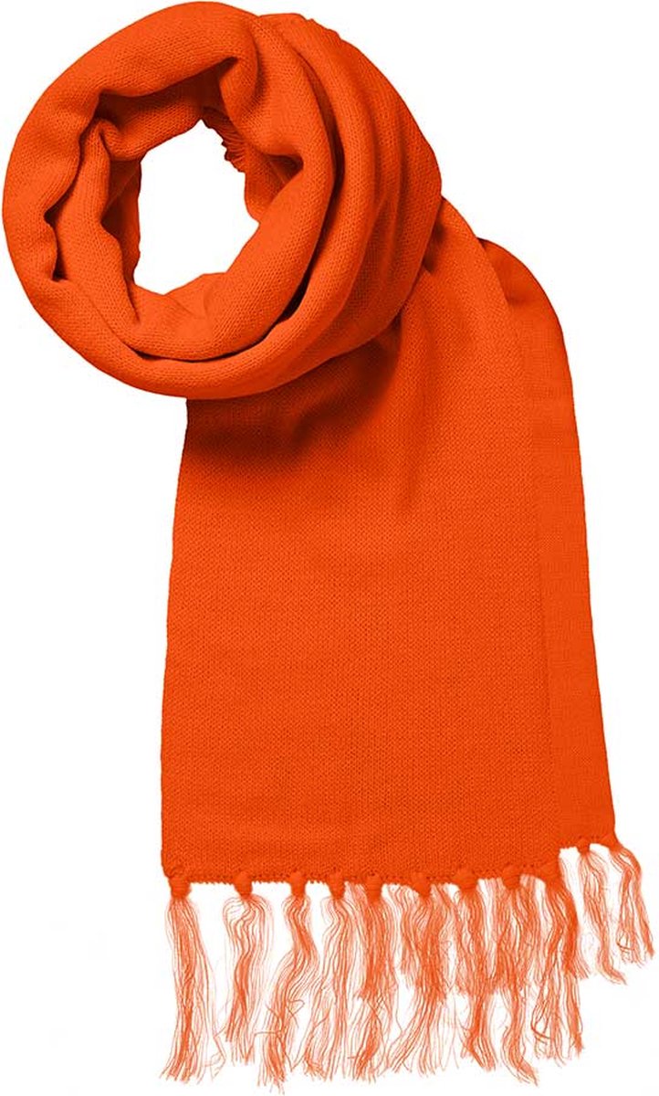 Feest sjaals - Carnavals sjaal - fluor oranje - one size - Sjaal heren - Sjaal dames - Sjaal carnaval - Sjaals - Gekleurde sjaal - Neon sjaal - Apollo