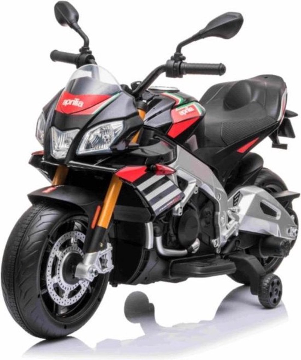 Aprilia Tuono V4 - Elektrische kindermotor - 12V - Accu motor - Zwart