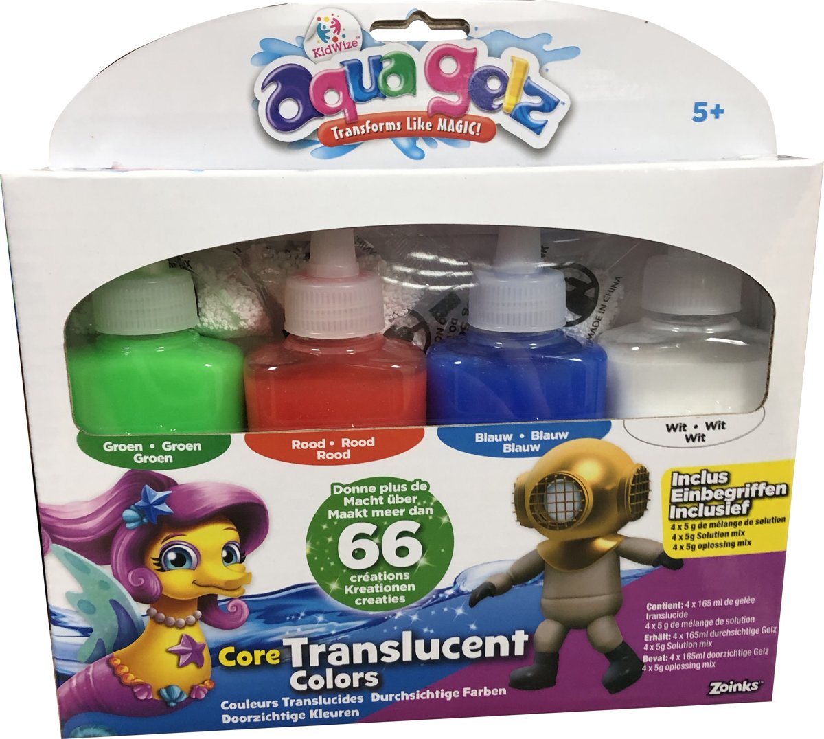 Aqua Gelz Doorzichtige Kleuren Hervulflessen - Hobbypakket